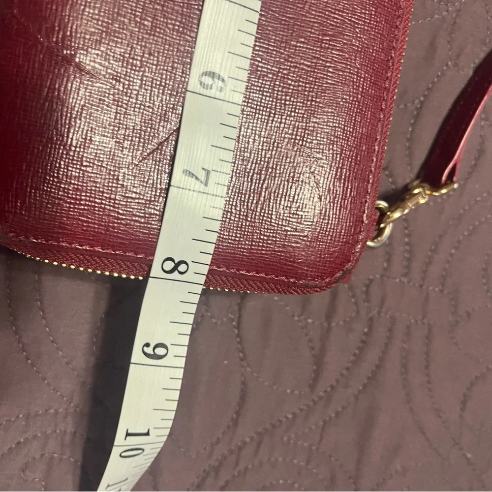 FURLA Riva/shoulder bag/leather/RED/solid color - Picture 8 of 9